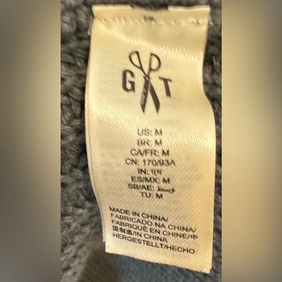 Goodthreads | 100% Cotton Charcoal Chunky Knit Turtleneck Sweater (M) - Picture 4 of 6